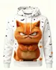 Sudadera Divertida de Perro Golden Retriever, Más Vendida Transfronteriza, para Halloween con Estampado de Calabaza, Murciélago y Fantasma, Cuello Redondo, Jersey