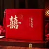 Livro de Registro de Presentes de Casamento, Livro de Registro e Assinatura de Convidados, Livro de Contabilidade de Presentes de Casamento, Coleção de Suprimentos de Casamento com Envelope Vermelho