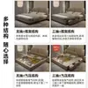 Diseño Minimalista Italiano Oreja de Elefante Arte Moderno en Cuero Cama Doble Sencilla para Dormitorio Principal, Almacenamiento para Apartamento Pequeño Cama de Boda con Tapicería Suave