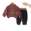 Conjunto de Ropa de Otoño para Niños, Conjunto de Dos Piezas de Mezclilla de Manga Larga a la Moda para Niños, Ropa Coreana de Primavera y Otoño para Bebés, Una Pieza Envío Directo