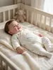 Ropa acolchada para bebé de 50 g, suave y cómoda, diseño sin costuras, adecuada para recién nacidos, mameluco estilo monje, colección otoño e invierno, mameluco para bebé