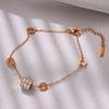 Pulsera de Acero de Titanio Xiaomanyao para Niñas, Diseño de Nicho de Lujo Ligero, Joyería de Mano Exquisita de Gama Alta, Joyería que No se Desvanece al por Mayor