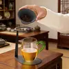 Coador de Chá de Cerâmica Não Poroso para Uso Doméstico, Acessórios de Filtro de Chá para Conjunto de Chá Kung Fu, Filtro de Chá Integrado e Infusor de Chá para Copa da Justiça