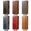 Funda de Piel para Teléfono con Ranura para Tarjeta, Estilo de Negocios, Modelos Empalmados A25E/A56/A36/A55 para Samsung A57/A17