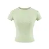 Camiseta curta de manga curta, gola redonda, justa, com estampa de bolinhas, estilo blogger doce e atraente para mulheres, popular nas redes sociais, adequada para férias e uso casual, top cropped