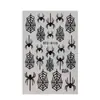 FULL BEAUTY Halloween Aranha Negra Bolinhas Francesas Teia de Aranha Adesivos para Unhas