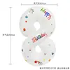 Balões Brancos Impressos com Números de 32 polegadas para Meninas e Decorações de Balão de Aniversário Infantil Balões de Folha de Alumínio Atacado