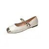 Zapatos Mary Jane Franceses para Mujer 2026 Nuevo Otoño Temperamento Casual Versátil Estilo Nacional Chino Suela Plana Boca Baja Zapatos de una Sola Pieza
