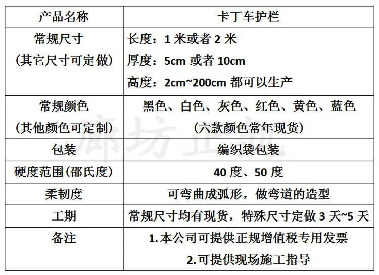 卡丁车护栏参数