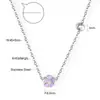Collar Transfronterizo de Joyería con Goteo de Aceite Flor de Margarita Pequeña Corona Dulce Colgante de Mariposa Cadena para Clavícula Collar de Acero Inoxidable para Mujer