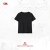 Camiseta básica casual cómoda de manga corta para mujer, color liso, corte ajustado, hombro normal, 240G, cuello redondo, algodón puro
