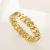 Pulsera Hueca Al Por Mayor Trenzado Fino Galvanizado Simple Moda Aleación Gama Alta Comercio Exterior Pulsera de Mujer Fabricante Fuente