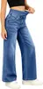 Amazon 2026 Novas Roupas Femininas Emagrecedoras Que Aumentam a Altura Versáteis Largas Calças de Pernas Largas Lavadas Cintura Alta Jeans Longo Calças Atacado