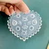 Molde de Arte para Uñas de Dibujos Animados al por Mayor Silicona de Alta Transparencia No se Pone Blanco Molde para Uñas de Epoxi Flor de Tulipán Lazo