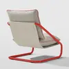 Sillón Individual de Lujo Ligero con Cojín Suave de Alta Elasticidad para Sala de Estar, Recepción, Descanso, Uso Doméstico, Cómodo Sillón Perezoso de Ocio con Respaldo
