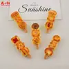 Nueva Serie de Brochetas de Barbacoa Simuladas y Paneles Accesorios de Pegamento de Crema Resina Adornos para el Cabello Colgantes