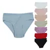 Procesamiento y Personalización de Ropa Interior de Algodón Puro de 40 Hilos para Mujer, Bragas de Talle Medio para Mujer Talla Grande, Ropa Interior Transpirable de Color Puro Transfronteriza