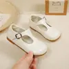 Sapatos de Couro para Meninas 2026 Primavera e Outono Sapatos Infantis para Menininhas, Sapatilhas Mary Jane Pretas para Apresentações