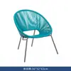 Conjunto de Mesa e Cadeiras de Jardim Três Peças, Combinação de Cadeira de Rattan e Mesa de Centro para Lazer em Pátio de Villa, Conjunto Pequeno de Mesa e Cadeiras Moderno para Varanda ao Ar Livre