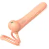 Fabricante Johnson Anel Vibratório Duplo Portátil Anel de Travamento Plug Anal Atacado Produtos Adultos