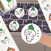 1500 Adesivos em Rolo Expressão de Cenoura Talkmarker Cenoura Verde Desenho Animado Criativo Brinquedo Divertido Adesivos de Vedação
