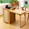 Mesa de Té Pequeña y Gabinete de Té para Uso Doméstico, Mesa Simple para Preparar Té, Mesa de Té y Mesa de Café Integradas, Mesa de Sala de Estar para Beber Té y Preparar Té, Juego Completo