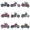 Vários patches bordados coloridos de motocicleta em estilo street americano para decoração DIY de jaquetas e bolsas para entusiastas de ciclismo