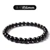 Pulseira de Obsidiana Natural de Alta Qualidade com Contas de Ouro Negro, Contas Soltas, Pulseira de Cristal Preto para Homens e Mulheres, Perfeita para Presentear