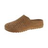 Medias Pantuflas Baotou para Mujer 2025 Nuevas Slip-Ons de Suela Gruesa, Caladas, Transpirables, Casuales, Versátiles, Para Usar Afuera, Birkenstocks de Agujeros