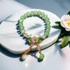 Pulsera de Cuentas Florales de Doble Color con Grietas de Hielo, Esmalte de Color, Regalos Pequeños de Alto Nivel para Mujer, Cuentas Suaves Alrededor de los Dedos, Pulsera de Juego de Bandeja para Estudiante