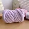 Versión de terciopelo Telas de moda Tiras de hilo islandés súper grueso para tejer a mano mantas, camas para mascotas, cojines, bolsos y kits de materiales