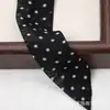 Bufanda de Seda Perezosa con Perlas Estilo Coreano Casual Lunares Gasa Cinta Ajustable Accesorios para Traje Suéter Bufanda para Cuello de Mujer