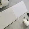 Papel Tissue Bege Ecológico Personalizado de Alto Padrão Transfronteiriço com Relevo Cartão de Agradecimento Artesanal com Relevo Porta-Cartão Rosa Envelope