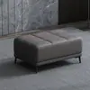 Sofá de cuero nórdico resistente a los arañazos, taburete, reposapiés, sala de estar, simple para el hogar, entrada, banco para cambiar zapatos, banco largo, taburete para pie de cama, cuero
