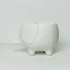 Vaso de flor de suculenta fofo de desenho animado planta cerâmica branca pura criativo simples mesa carne mini vaso de suculenta atacado