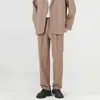 Pantalones de vestir rectos para hombre de primavera y otoño Versátiles Modernos Elegantes Casuales Largos Estilo Hong Kong Holgados Caída Pantalones de traje