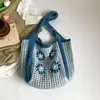 Bolso de Mano Tejido de Moda para Mujer, Nuevo Estilo Primavera 2026, Bolso Tejido Versátil de Gran Capacidad, Bolso de Hombro Casual