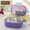 Lonchera Térmica de Acero Inoxidable 304, Sellada y Conserva la Frescura, Lonchera Bento Compartimentada para Comidas Ligeras, Portátil para Estudiantes, Lonchera Apta para Microondas
