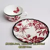 Juego de Tazas de Café Retro Jingdezhen Taza Cerámica Pequeña Europea Creativa Set de Té de la Tarde Pastoral Flor