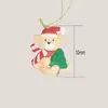 Artesanato Criativo em Argila Macia Personagem Argila Macia Papai Noel Rena Boneco de Neve Pingente Arranjo de Árvore de Natal Pingente de Natal