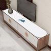 Novo Estilo Tinta Chinesa Couro Gabinete Lateral Tecido para Almofada Toalha de Mesa Impermeável à Prova de Óleo Casa Luxo Leve Não Lavável Tecido para Almofada de Gabinete de TV