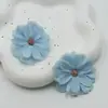 Flores de simulação diy cabeças de flor multicamadas Headdress Hanfu guirlanda de flores artesanal materiais flores de seda flores para grampo de cabelo flores para decoração de casamento flores