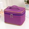 Bolsa de cosméticos de satén de gran capacidad, bolsa de almacenamiento plegable, bolsa de aseo portátil, venta al por mayor, comercio exterior