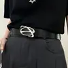 2026 Nuevo Cinturón de Cuero Ancho Negro Vintage para Hombre para Jeans, Cinturón de Moda para Hombres Jóvenes y Mujeres, Estilo Americano