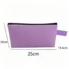 Bolsa de lona transfronteriza con asa para colgar, bolsa creativa en blanco con cremallera para guardar papelería, estuche para lápices, bolsa de cosméticos, personalizable con logo