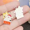 Mezcla 20 Aceite de Goteo Blanco K Muñeco de Nieve Navideño Árbol de Navidad Papá Noel Colgante de Aleación Pulsera DIY Accesorios de Joyería