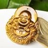 Suministro en Vivo del Fabricante de Colgantes de Piedra Ojo de Tigre para Hombres y Mujeres, Moderno Collar Marca Dragón de Piedra Ojo de Tigre Guanyin, Anillo con Colgante de Jade