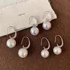 Estilo de Nicho, High-End, Brincos Minimalistas, Pequenos e Simples, Modernos e Versáteis, com Strass e Pérolas, Ganchos e Tarraxas