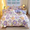 Juego de cama de cuatro piezas de otoño e invierno estilo ins funda nórdica sábanas dormitorio de estudiante de tres piezas individual doble 4