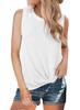 2020 Amazon Ebay Europa y Estados Unidos transfronterizo caliente dobladillo kink moda casual cuello redondo chaleco camiseta ropa de mujer